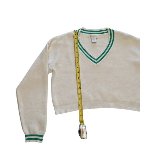 House of Harlow 1960 x Revolve White Knit Varsity Sweater & Skirt Set – Size M - Picture 8 of 15